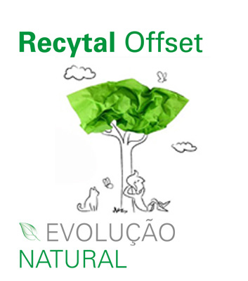 Novo papel offset 100% reciclado